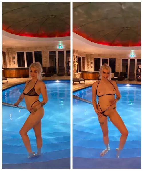 hehe being cheeky at the public pool x