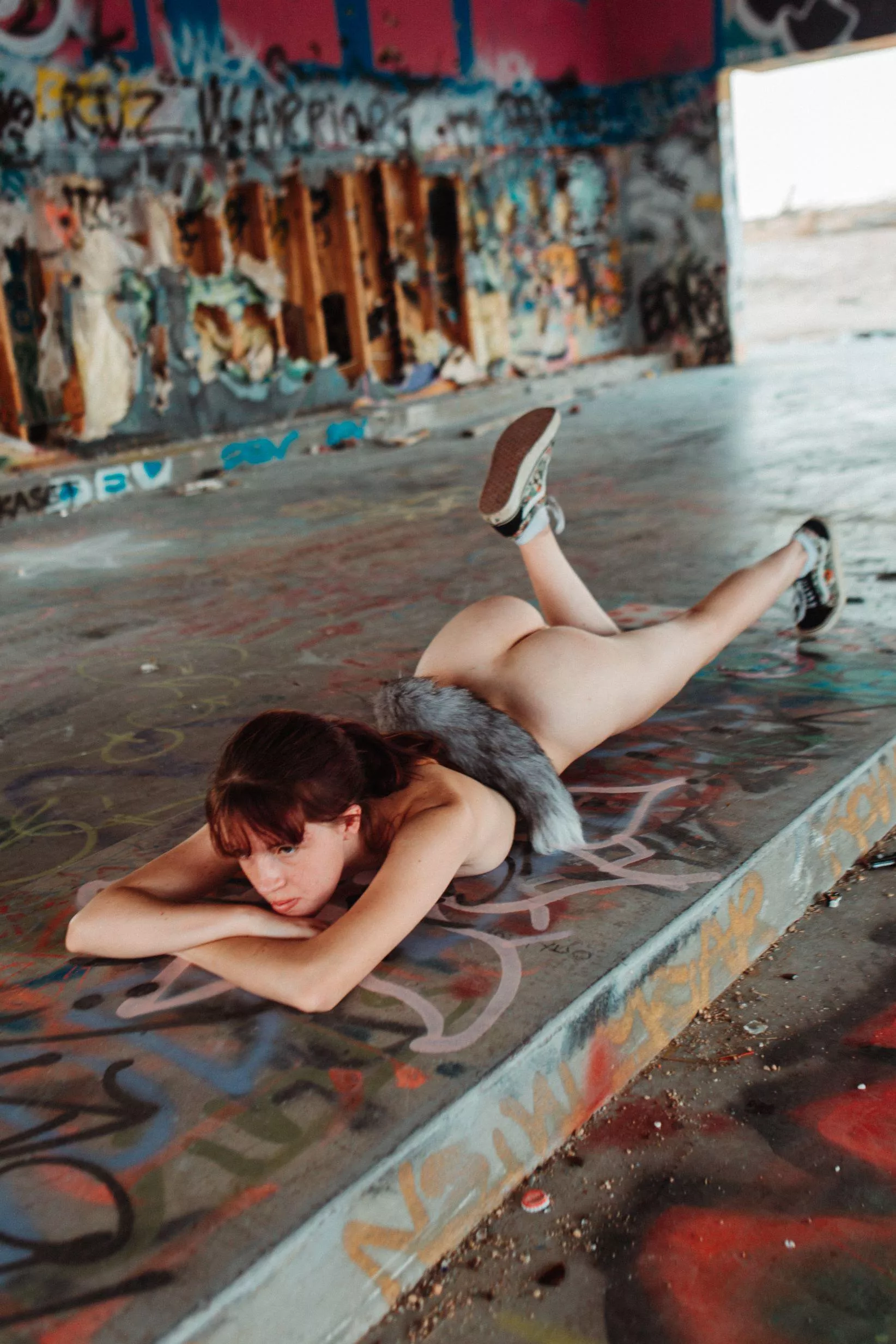 Here's one I haven't posted yet. I really didn't like this position and the concrete was really hard on my knees. And I think the photo didn't come out good too. Just annoyed all-around. Here's one I haven't posted yet. I really didn't like this position and the concrete was really hard on my knees. And I think the photo didn't come out good too. Just annoyed all-around.