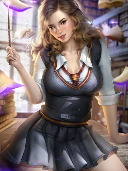 Hermoine wants to show something part 1 (artist: ayya SAP) Hermoine wants to show something part 1 (artist: ayya SAP)