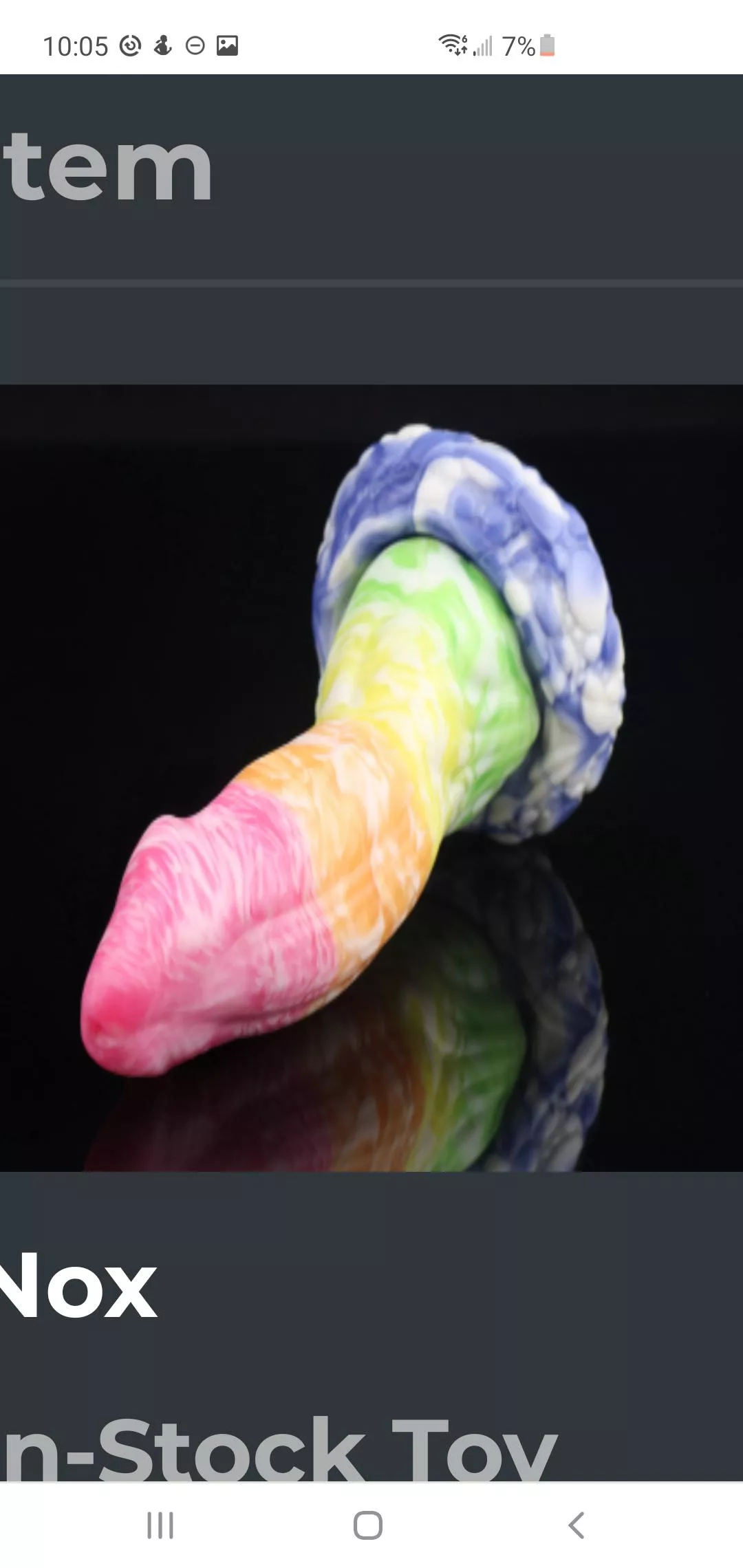 Hey, couldn't find this on the website but is this rainbow yogurt parfait black light reactive? It's so gorgeous and in the size and firmness I wanted but wanted to know if it will be even more fun Hey, couldn't find this on the website but is this rainbow yogurt parfait black light reactive? It's so gorgeous and in the size and firmness I wanted but wanted to know if it will be even more fun