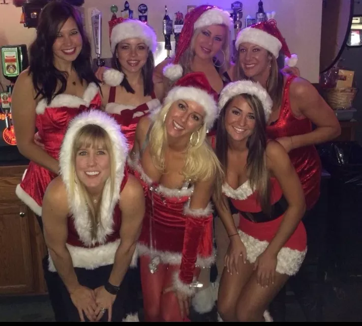 Ho ho ho which one of these girls gets your Christmas cock merrily up high