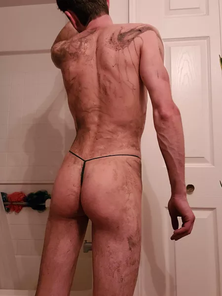 Homemade thong to play in the mud with 😈