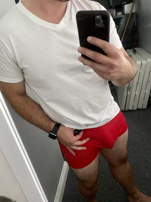 How do I look in red and white?