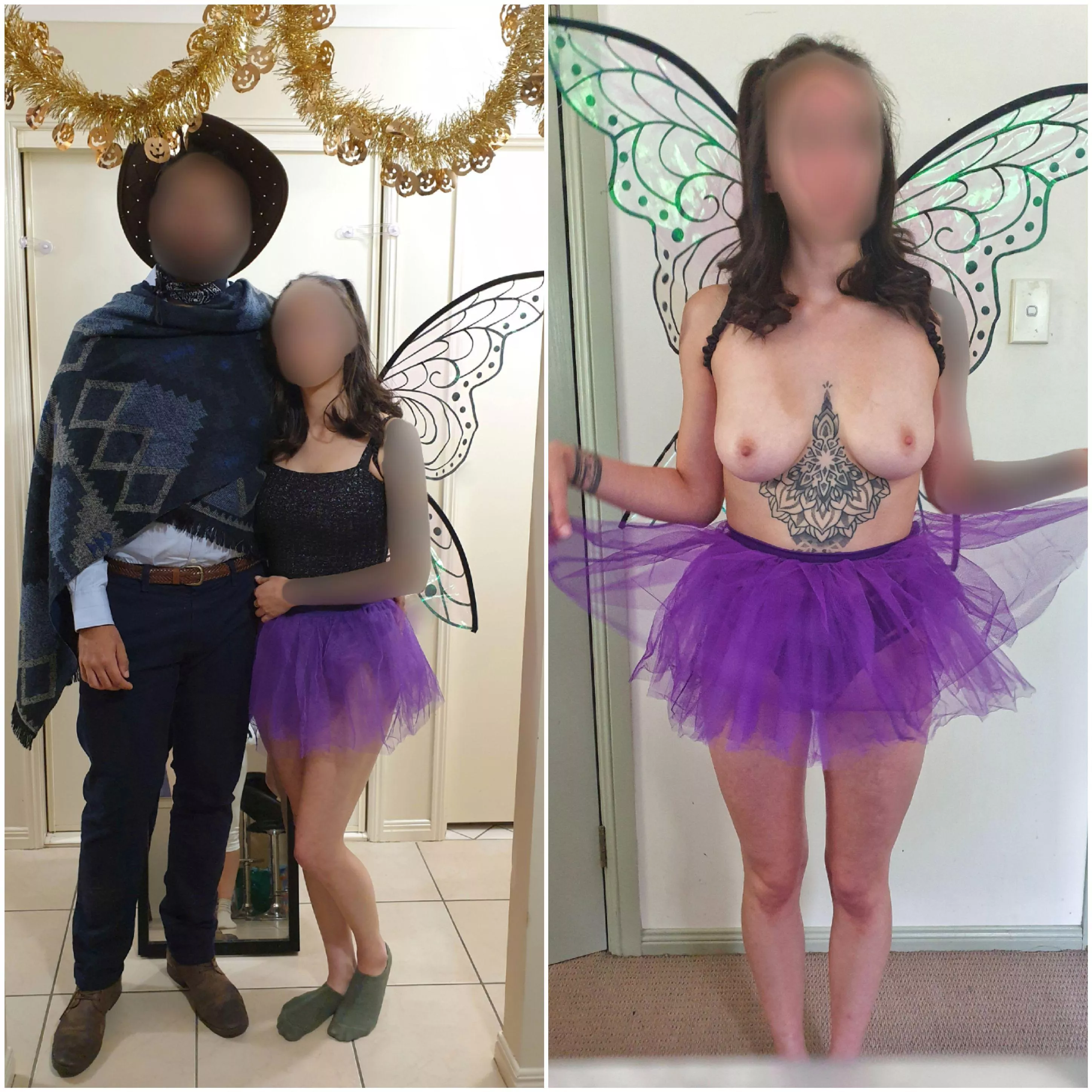 How I dress when out vs how I dress for reddit... Happy Halloween! xx