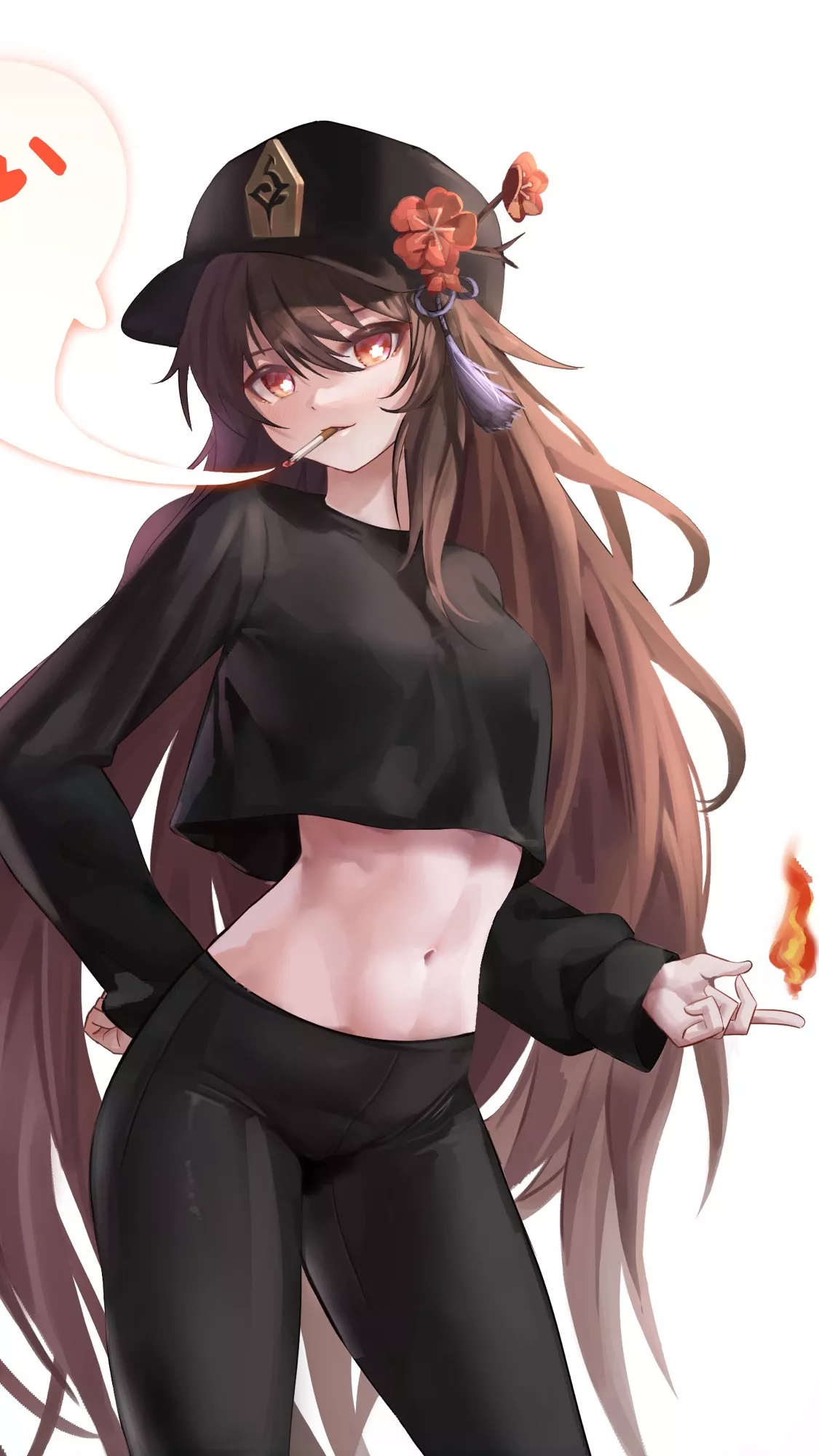 Hu Tao’s midriff