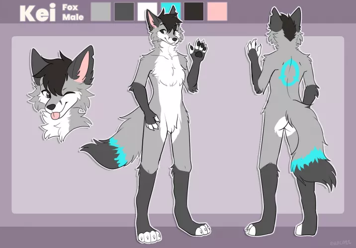 I am changing my fursona because the other one didn’t really have a reference sheet and I don’t really relate to it much. So Introducing Kei the fox, made by @Eunalis on Fiverr.