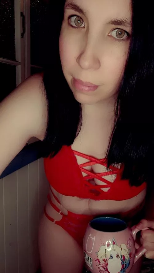 I bought you a coffee in bed. how will you thank me? 😜