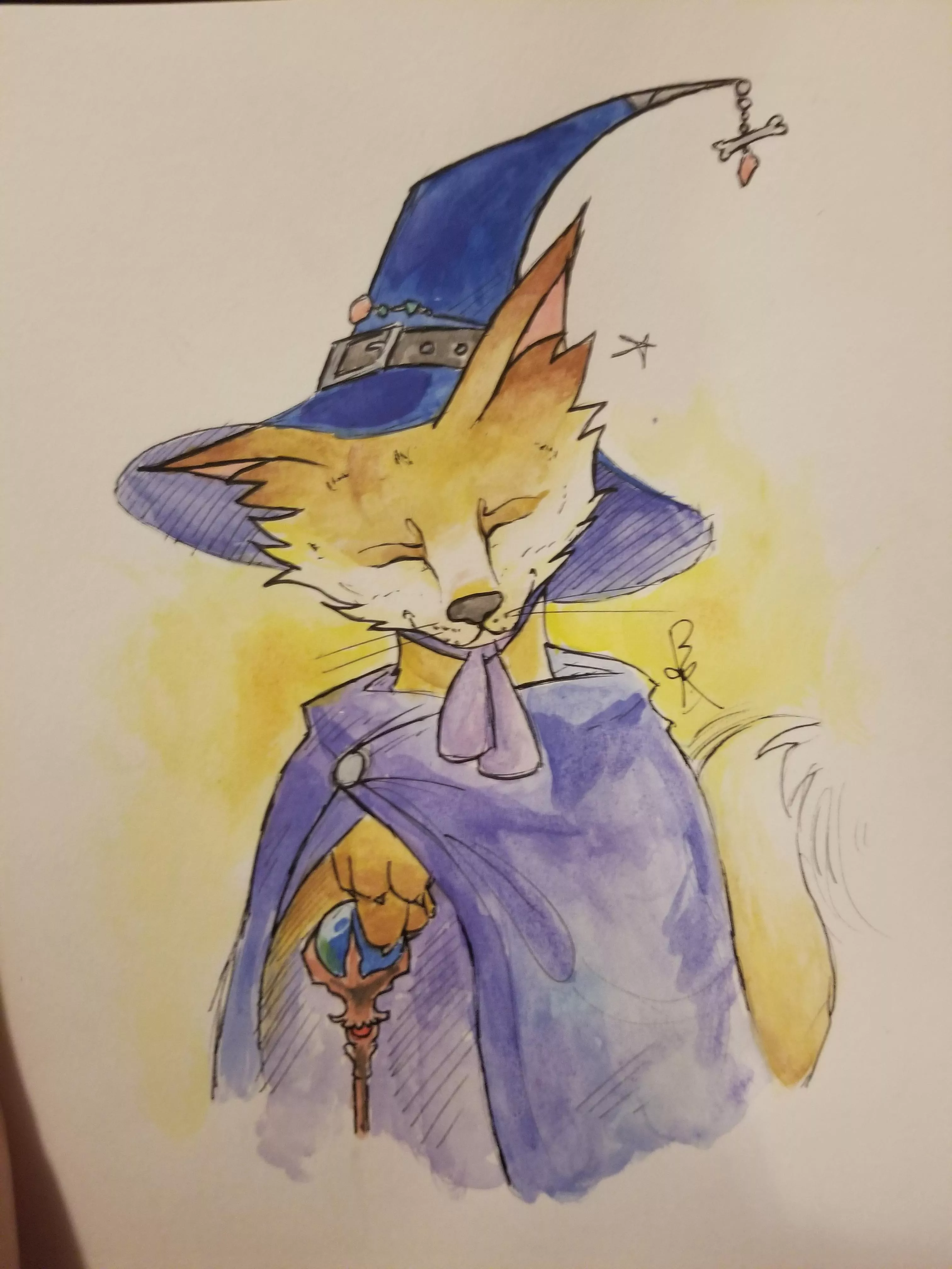 I decided to draw Honeyfrost as a witch for Spooktober