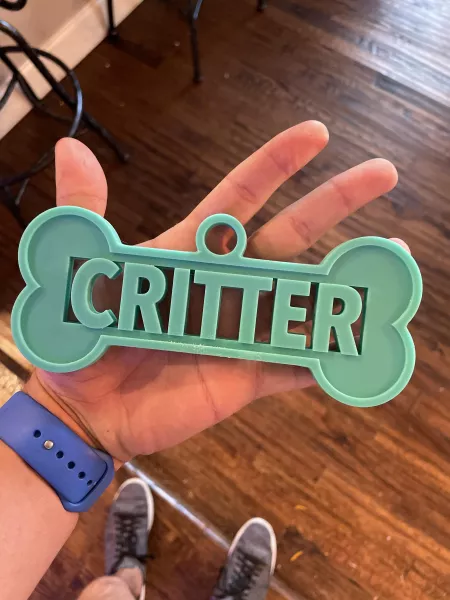 I design and 3D print custom pup and furry tags as a hobby. Happy to take requests.