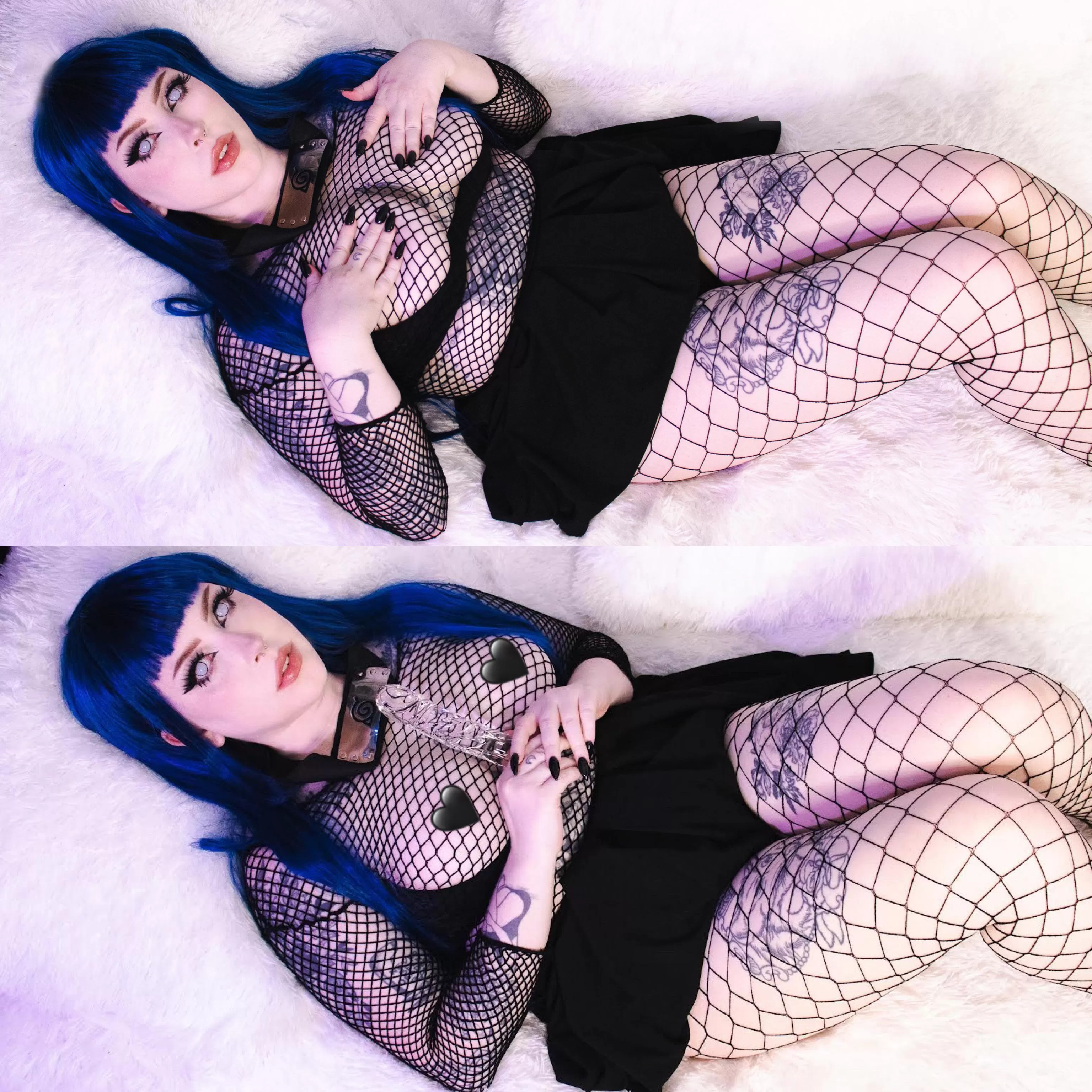 I feel so cute in fishnets 🥺🖤