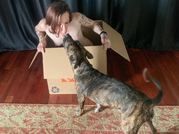 I had to take a quick break from shooting to receive a kiss from my muse <3