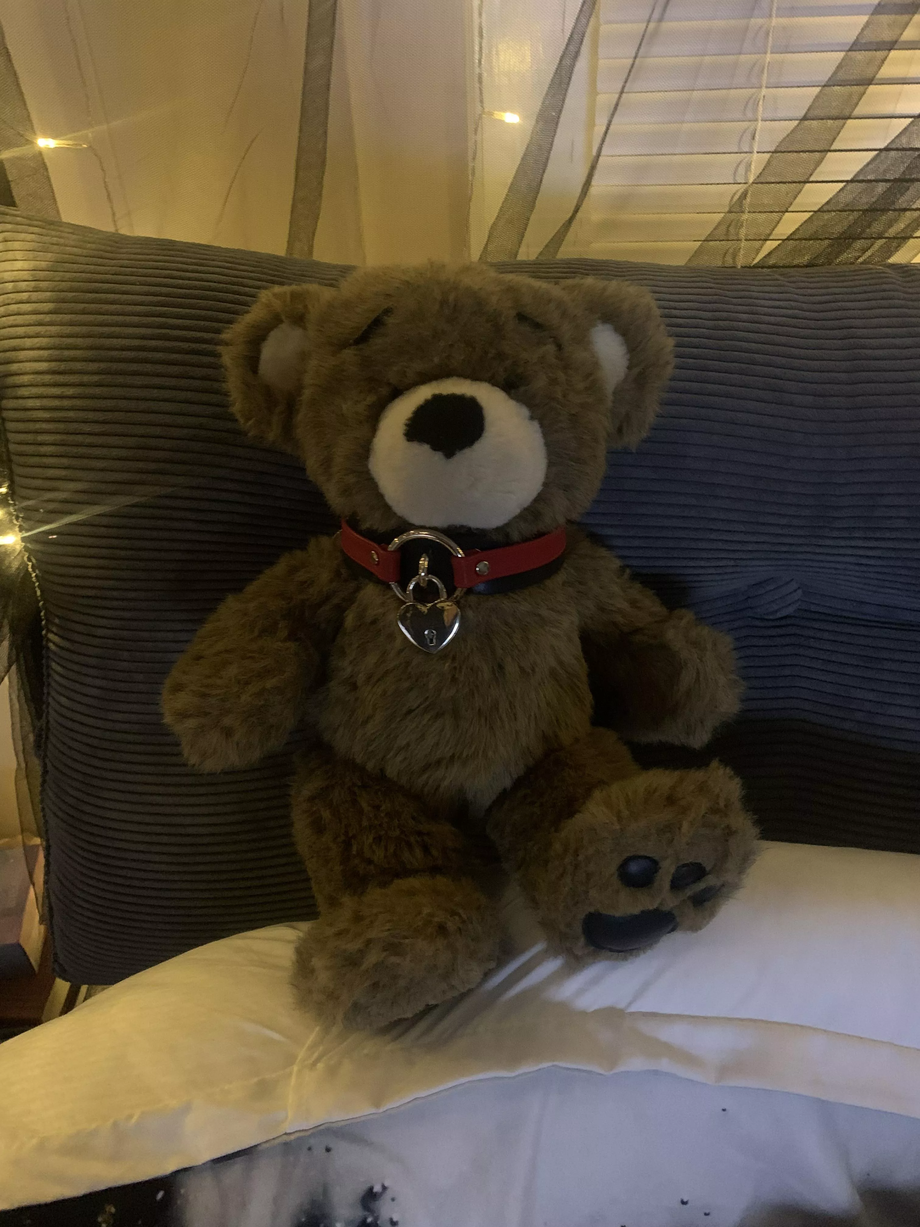 I just joined this subreddit and wanted to share my favorite stuffie! Mr. Snuggles is in charge of keeping my play collar safe when Puddin’ (my DD) doesn’t think I need it and I just want to wear my day collar. 💕🥰 I just joined this subreddit and wanted to share my favorite stuffie! Mr. Snuggles is in charge of keeping my play collar safe when Puddin’ (my DD) doesn’t think I need it and I just want to wear my day collar. 💕🥰