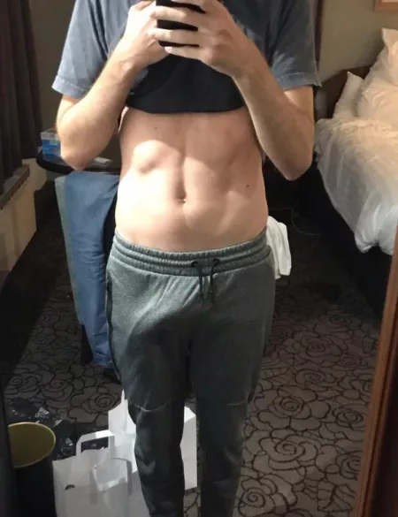 I never realized these pants were so... indiscreet. Now I’m thinking of the tines I wore it to the gym