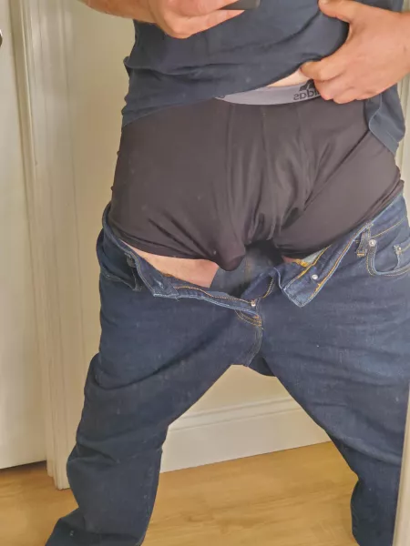 I tried boxer briefs today and failed at it. Can't figure out where to put this guy.