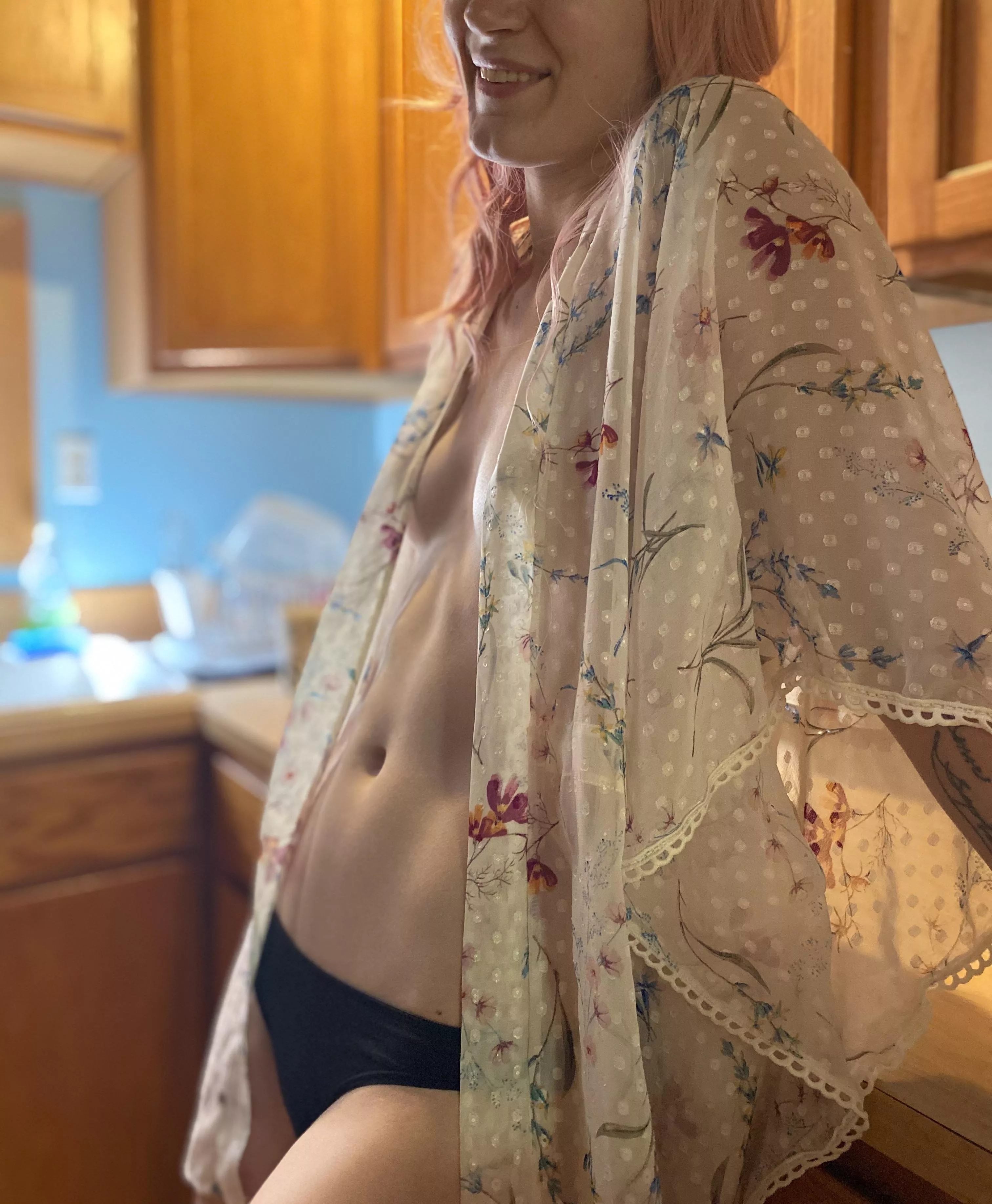 I wasn’t [f]inished playing in the kitchen 😋