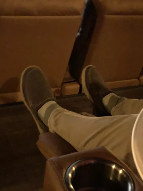 I went to the movies and couldn’t stop staring at my friends big feet.