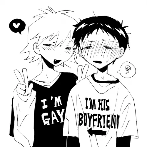 I'm Gay | I'm His Boyfriend (@fishcoooo)[Neon Genesis Evangelion]
