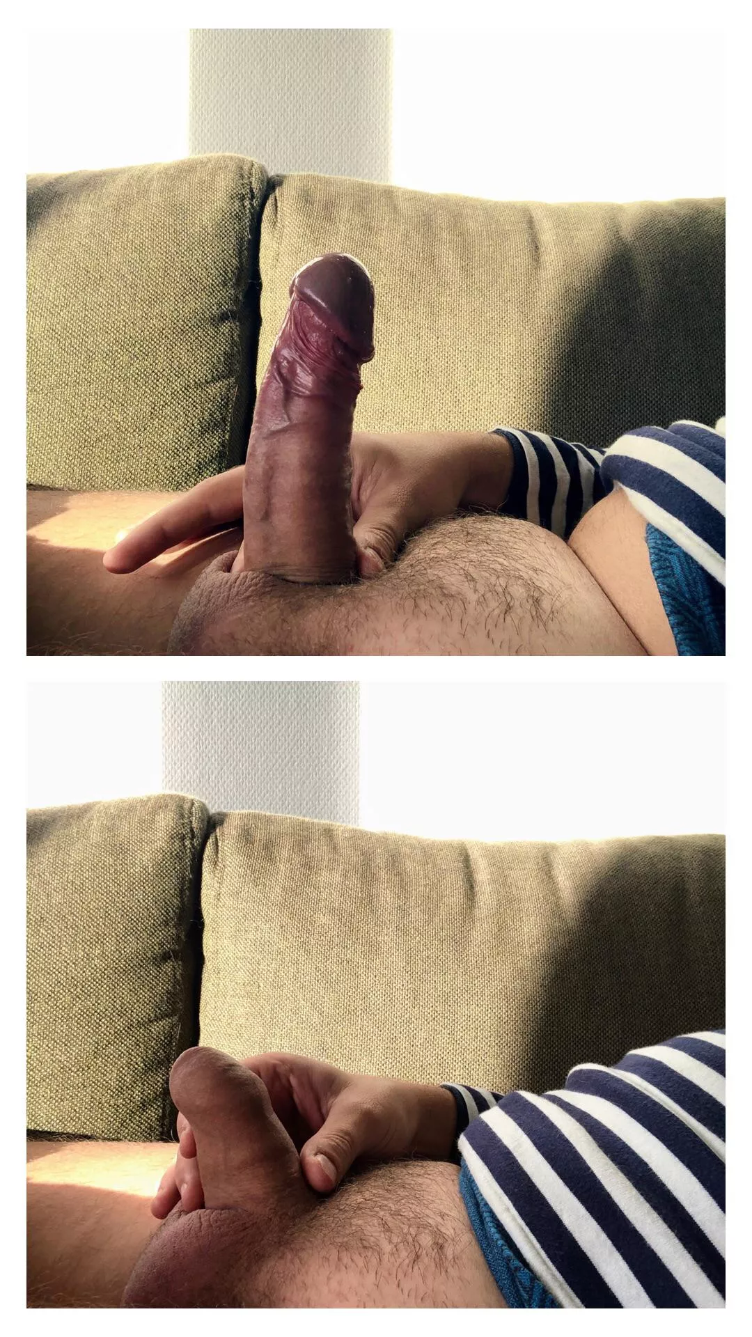 Im so small when flaccid. Luckily my dick grows 😌