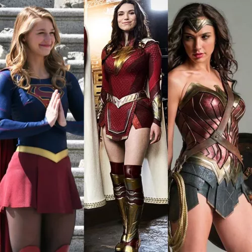 Imagine the thighjobs from these beauties 😍. Melissa Benoist, Grace Fulton, Gal Gadot.