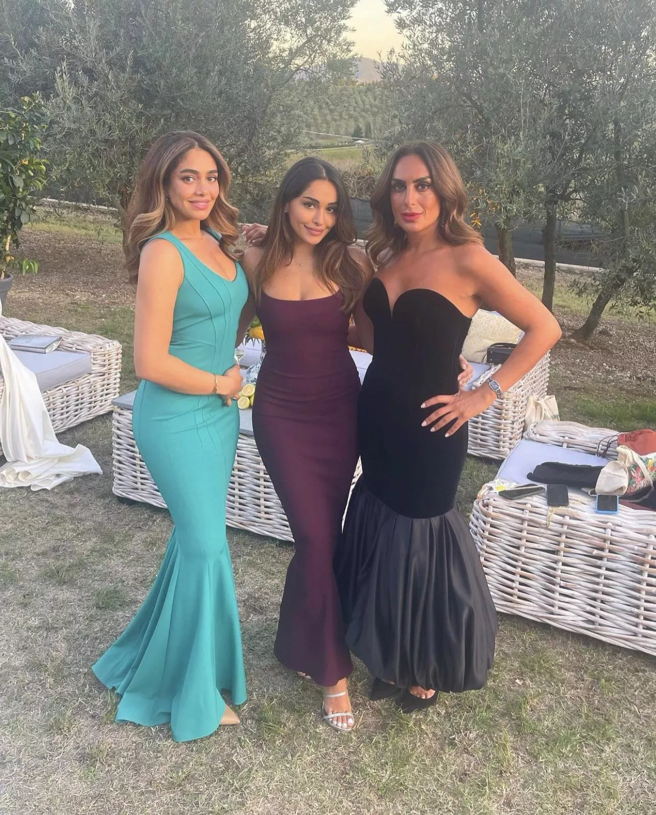 In dresses