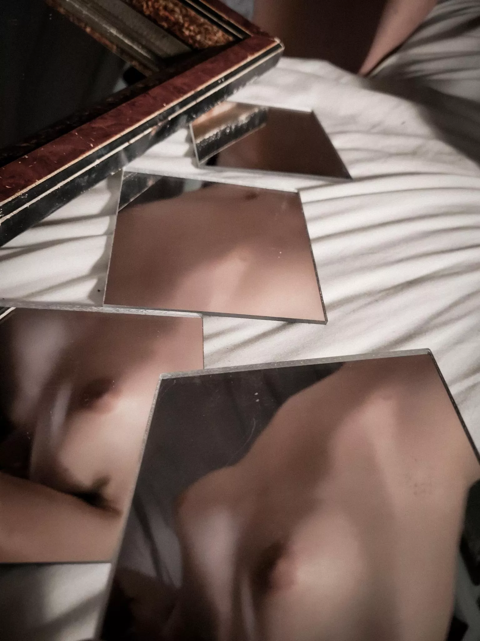 in pieces