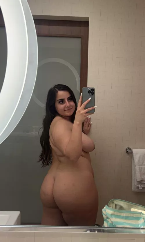 in the hotel room waiting for you 😘