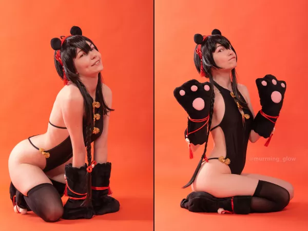 Is it a girl? Is it a bear? No, it’s a Chinaloid! Is it a sexy one? Is it a dorky one? Why not both! | Yuezheng Ling cosplay by Murrning_Glow