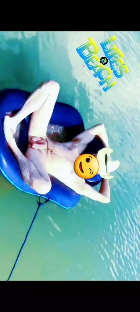 It felt sooo good and relaxing naked on the warter I didn't care about the boats going by looking at my soft dick I just waved👋 and smiled 😊 all while being stoned and yes my dick did get throbbing hard enjoying the sun on my float😉