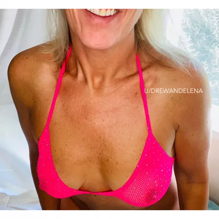 It may be time for a quick hot tub dip. Hope you all like pink .