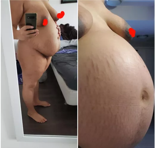 It takes 20 weeks to go from the left pic to the right 😍