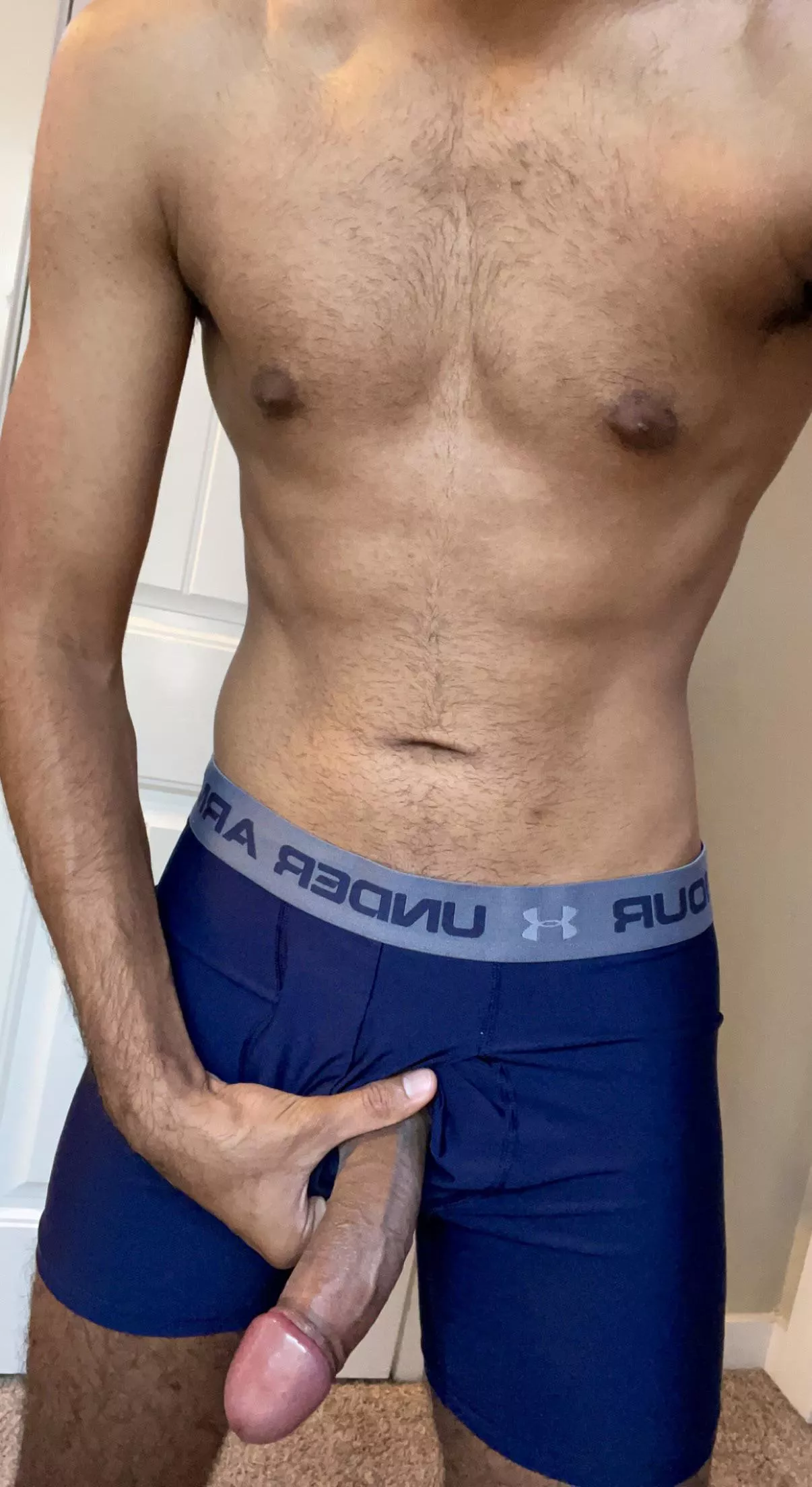 It was throbbing to cum out of these boxers after a long day
