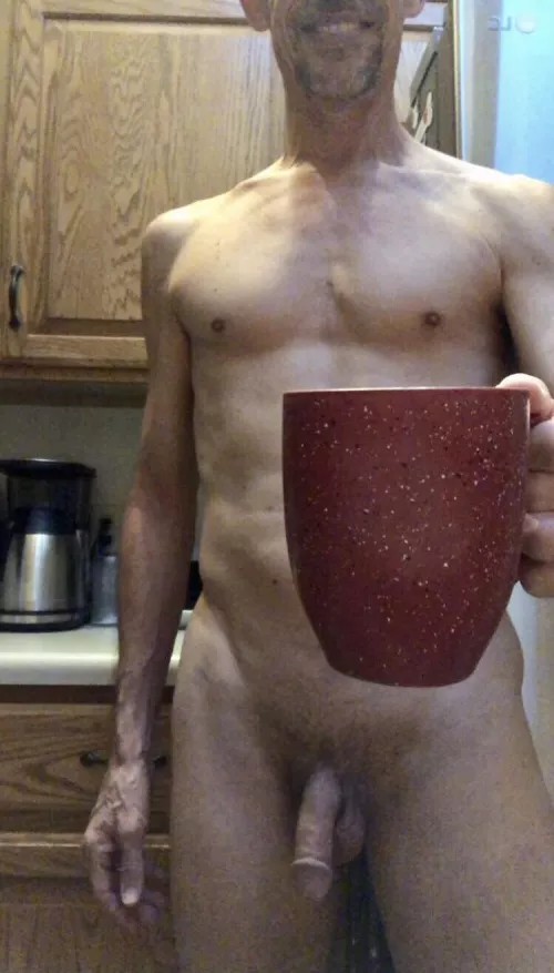 It’s a blustery morning, but the coffee is fresh and hot.