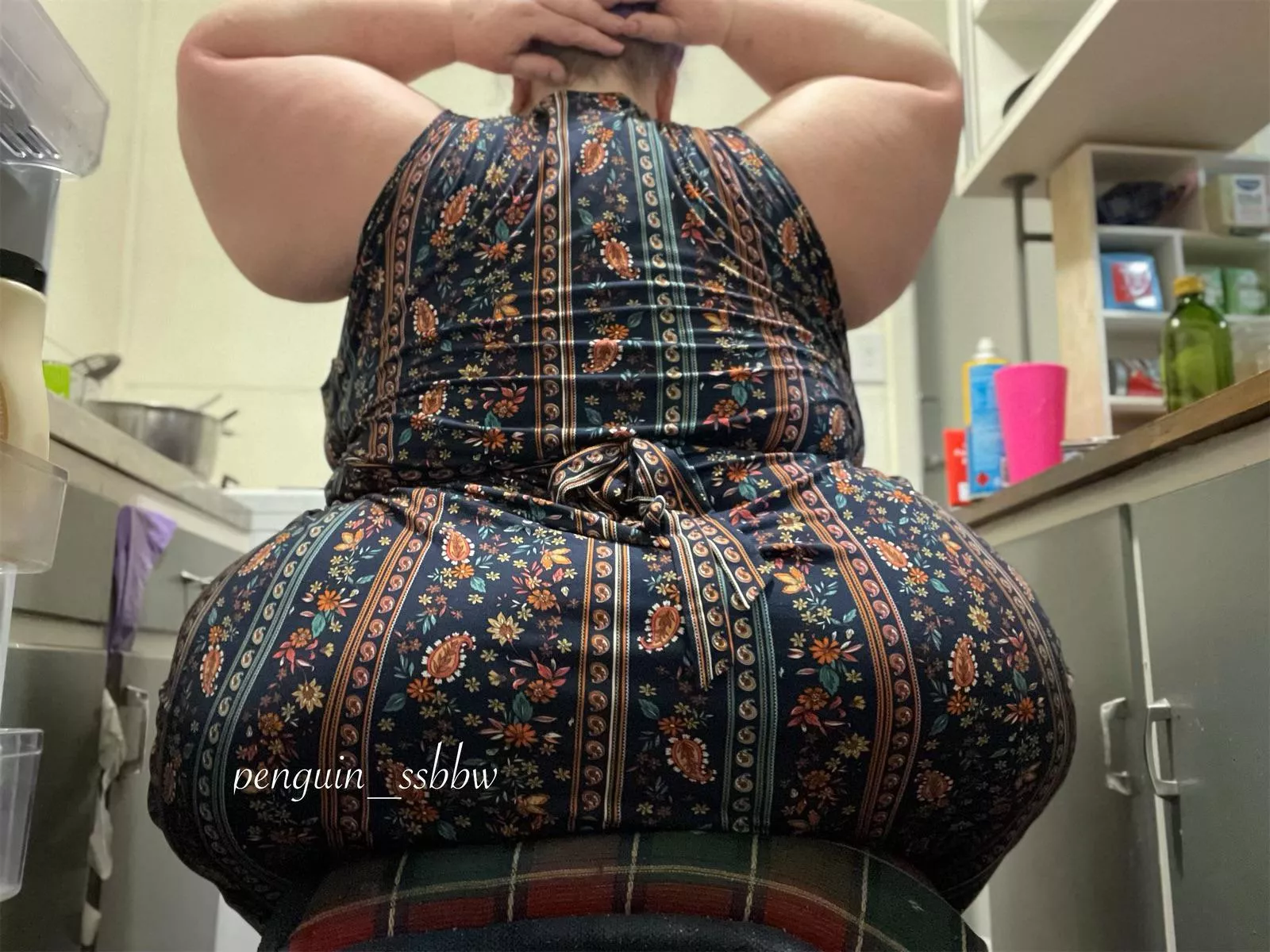 It’s a small kitchen and a lot of me