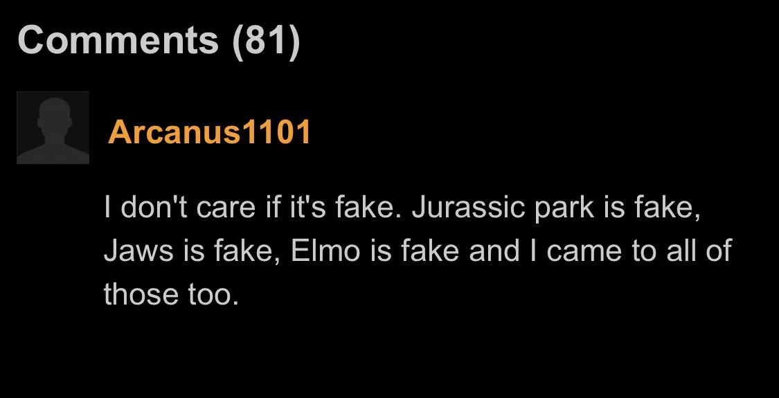 It’s all fake