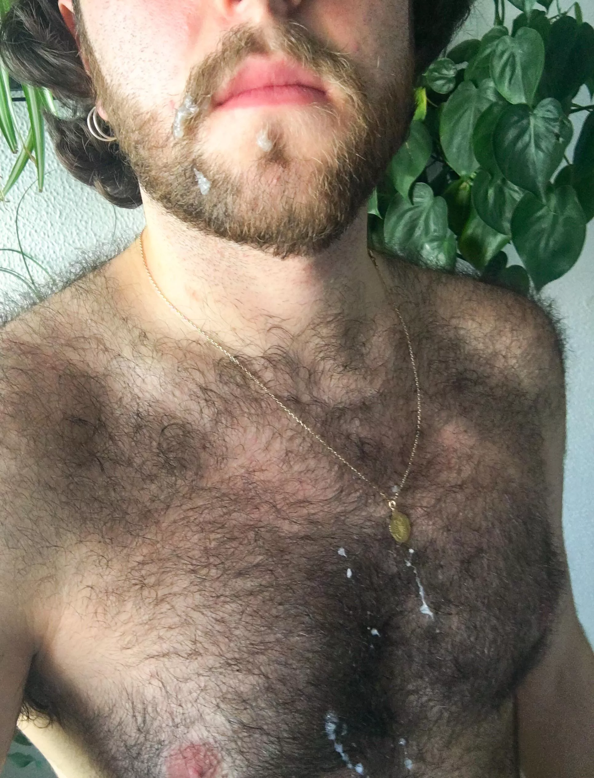 It’s always a nice surprise to cum on my own face 🤤😇