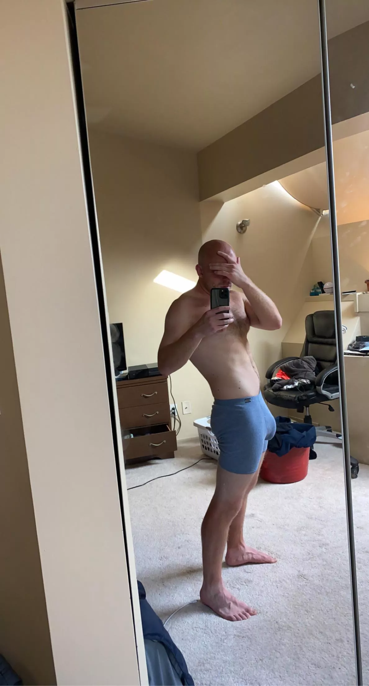 I’ve had multiple people try to say my dick is hard in public to humiliate me. No buddy, it’s not hard at all, it’s just huge