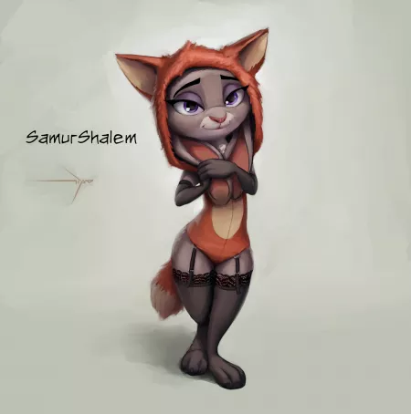Judy in Fox Lingerie [F] (S1M)