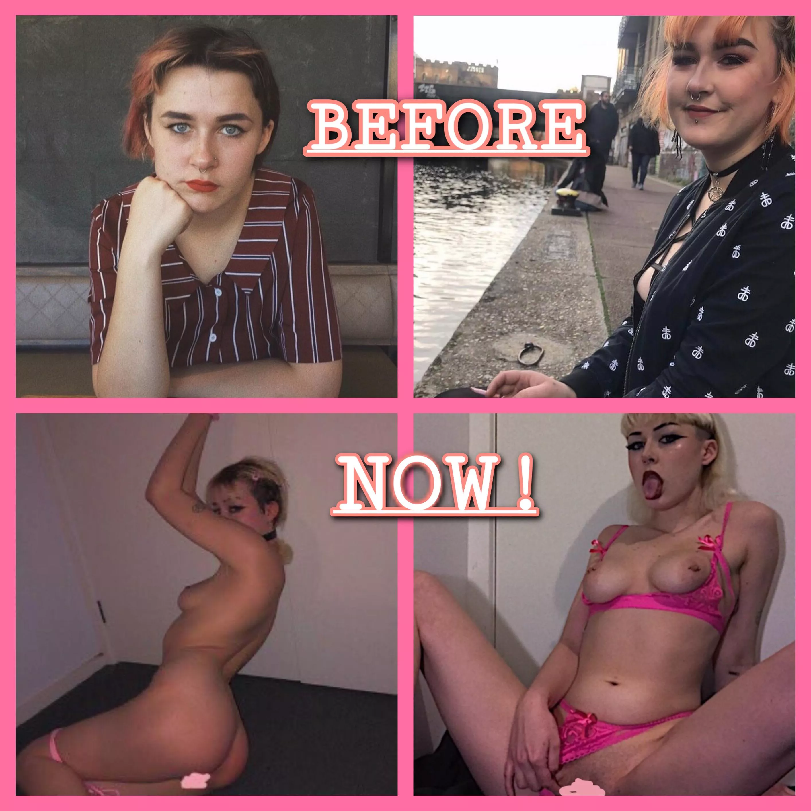 just a baby bimbo but here’s my journey so far!! 💞✨ progress is small but i’m proud, what do you think? ☺️