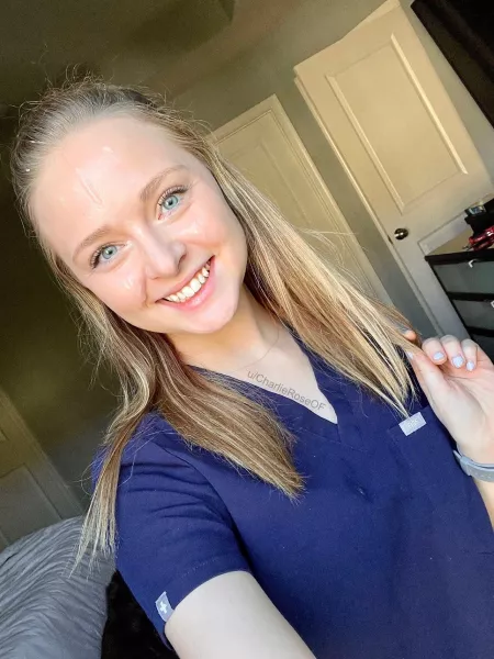 Just a drip on my scrubs 🤪