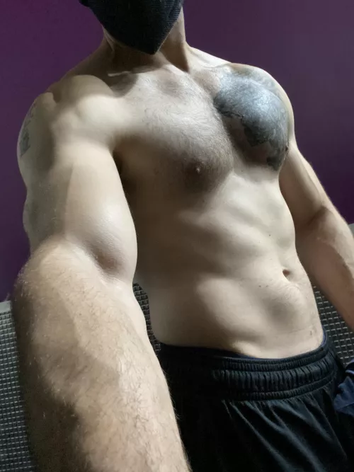 Just enough to feel as you touch my tattoos 😋