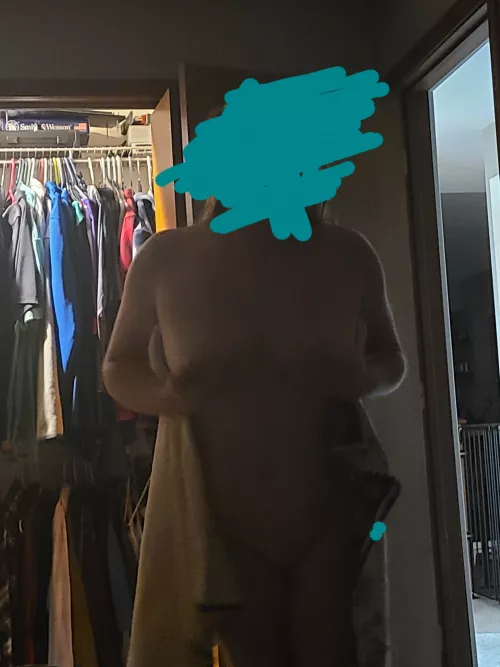 Just out of the shower!