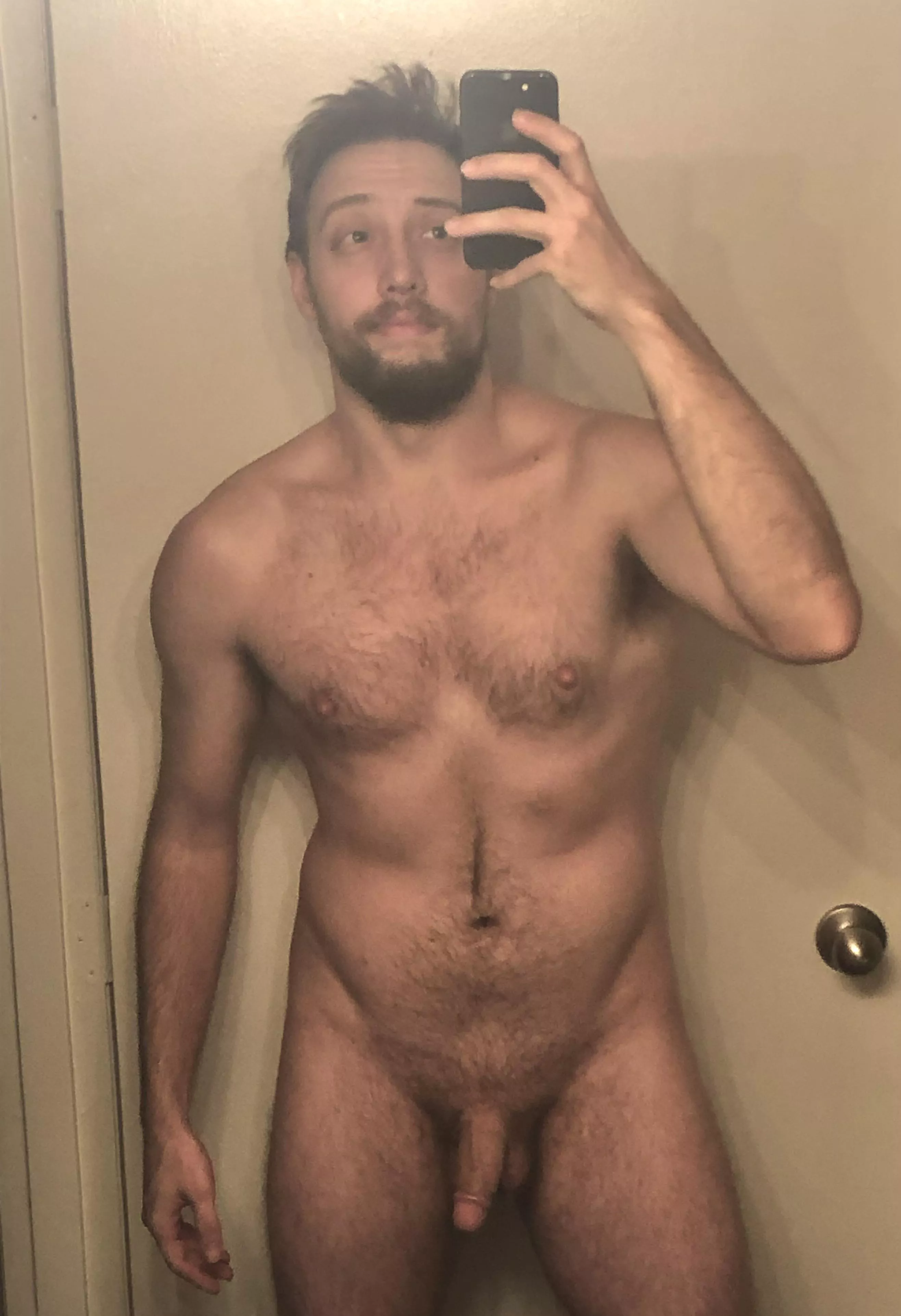 Just standing naked