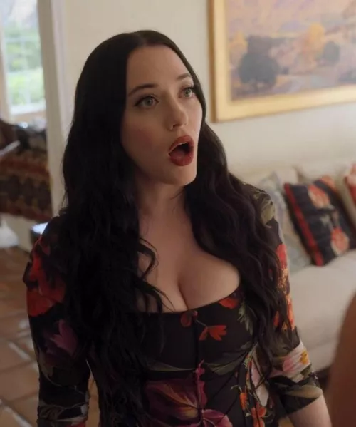 Kat Dennings in awe at the size of your cock