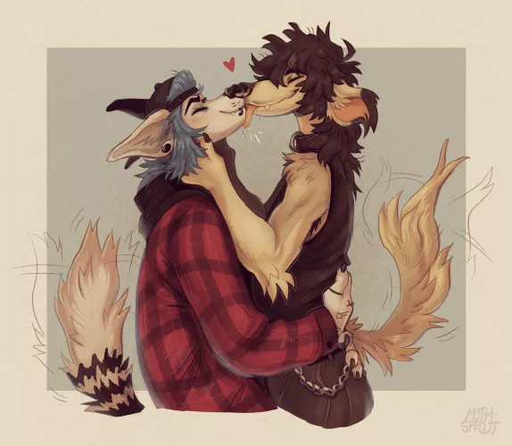 Kissing Dogs [Moth_Sprout]