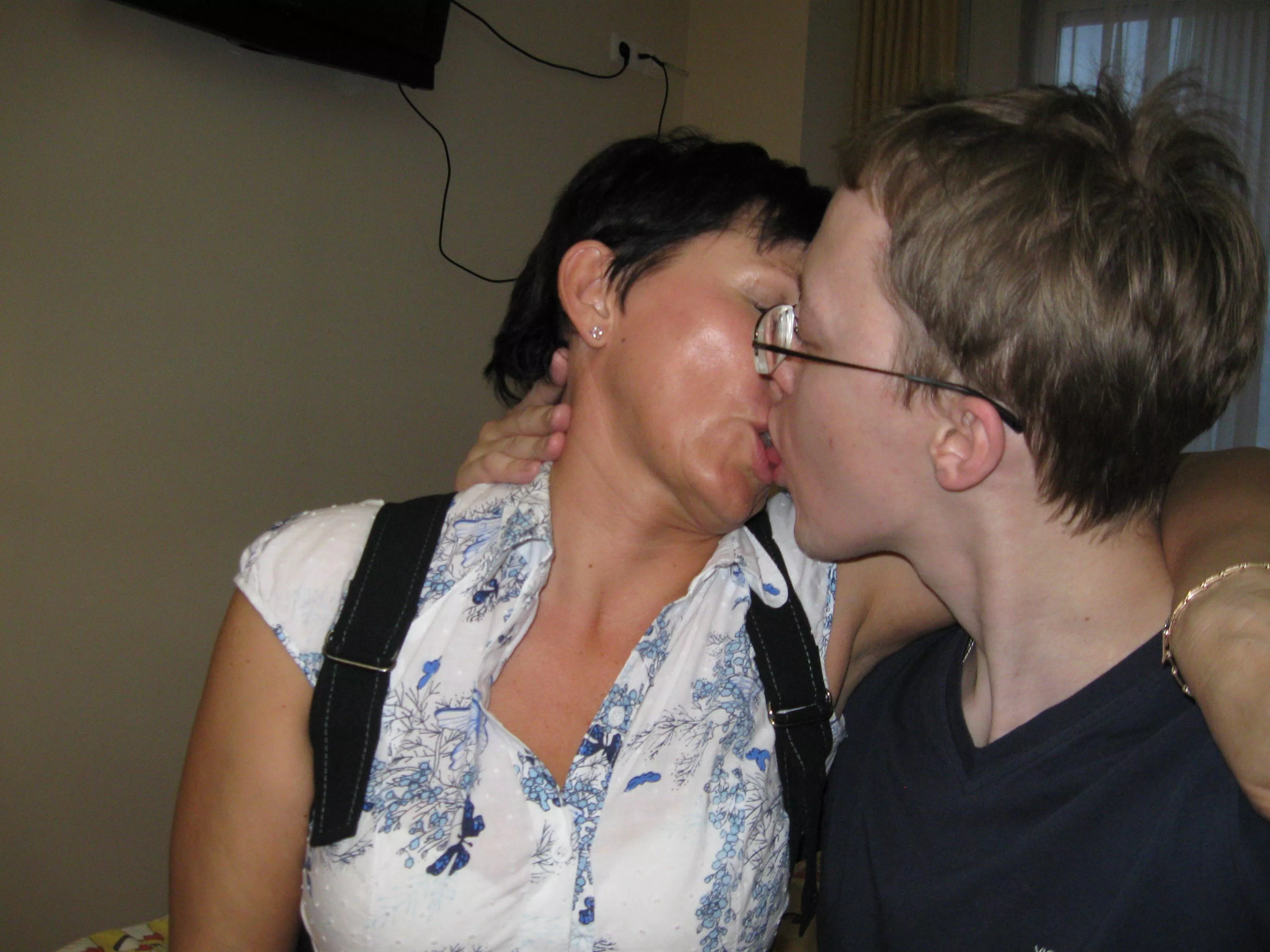 Kissing with a very young boy (18 years old of course)