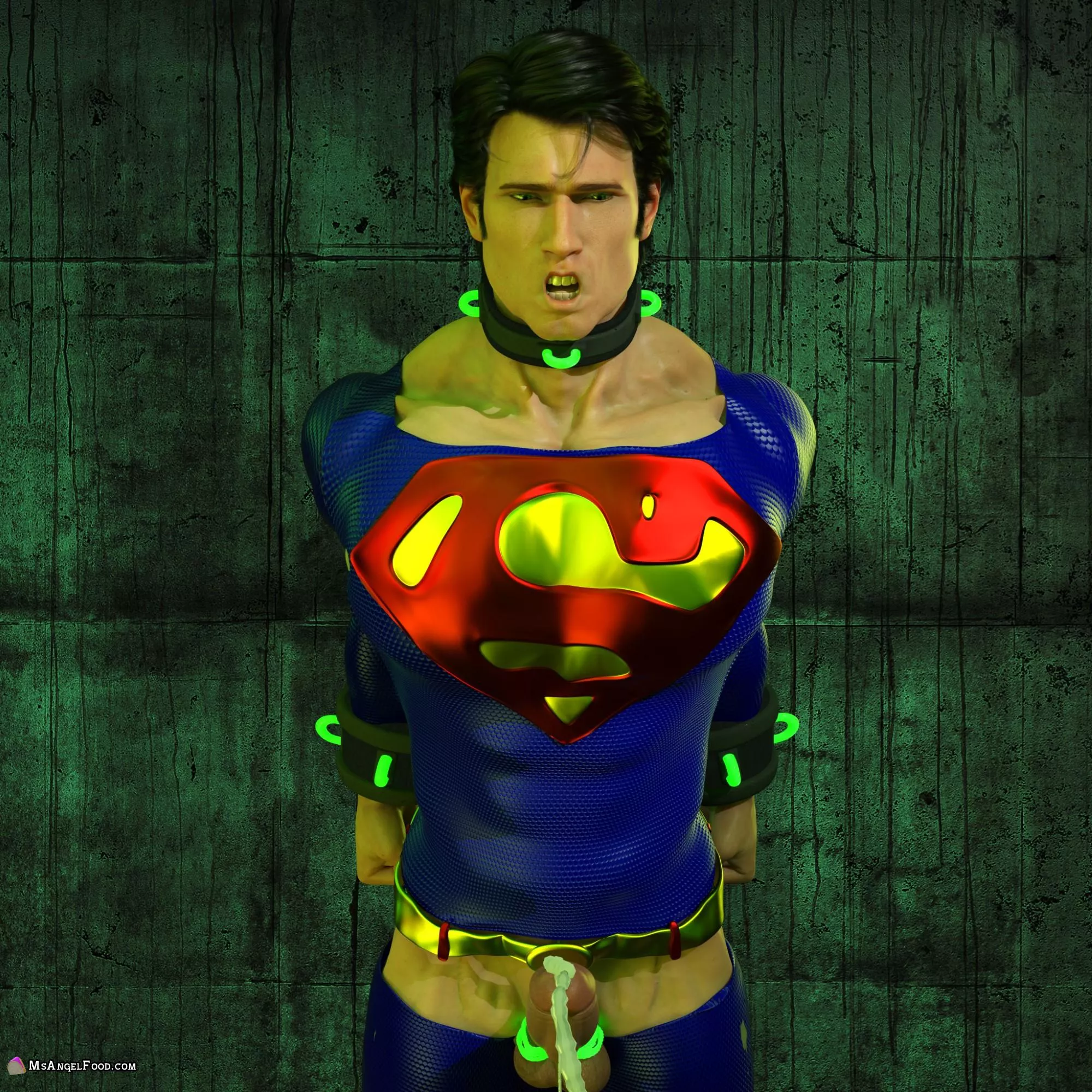 Kryptonite makes for some painful Superman ball torture