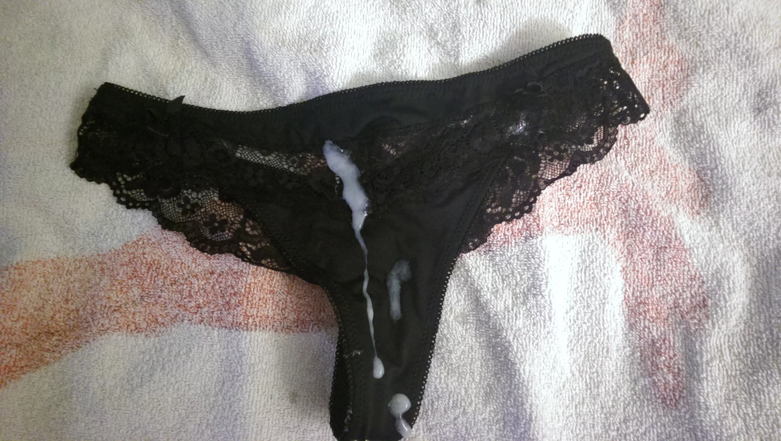 Left a mess on my friends panties Left a mess on my friends panties