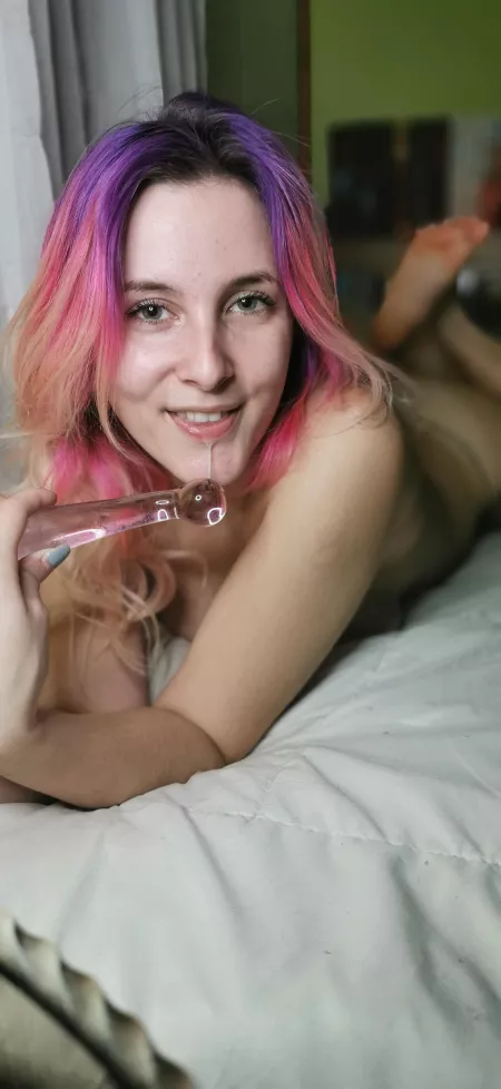 Let me drool all over your cock like it's my job