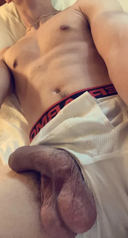Letting my cock & balls cool off