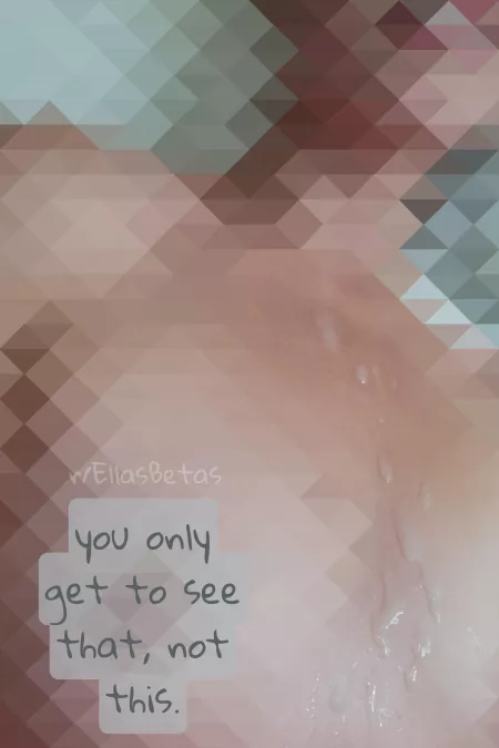 Letting you see the important parts 😘💦